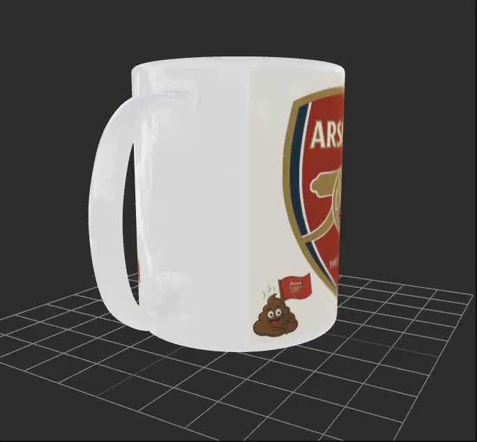 arsenols 11oz footy mugs kick off your morning with a laugh