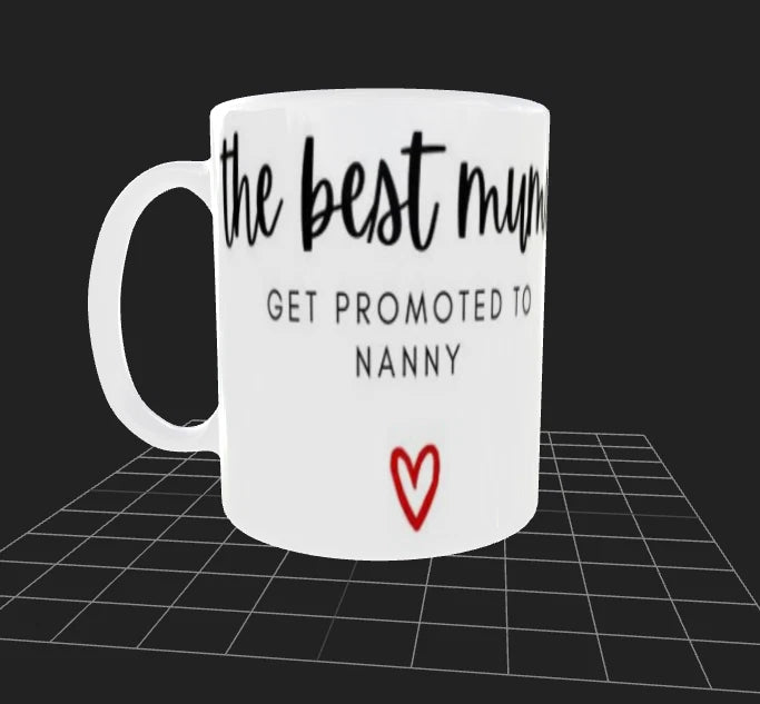 pregnancy reveal mug 🎁 Introducing our adorable Promoted to Nanny Reveal Mug!